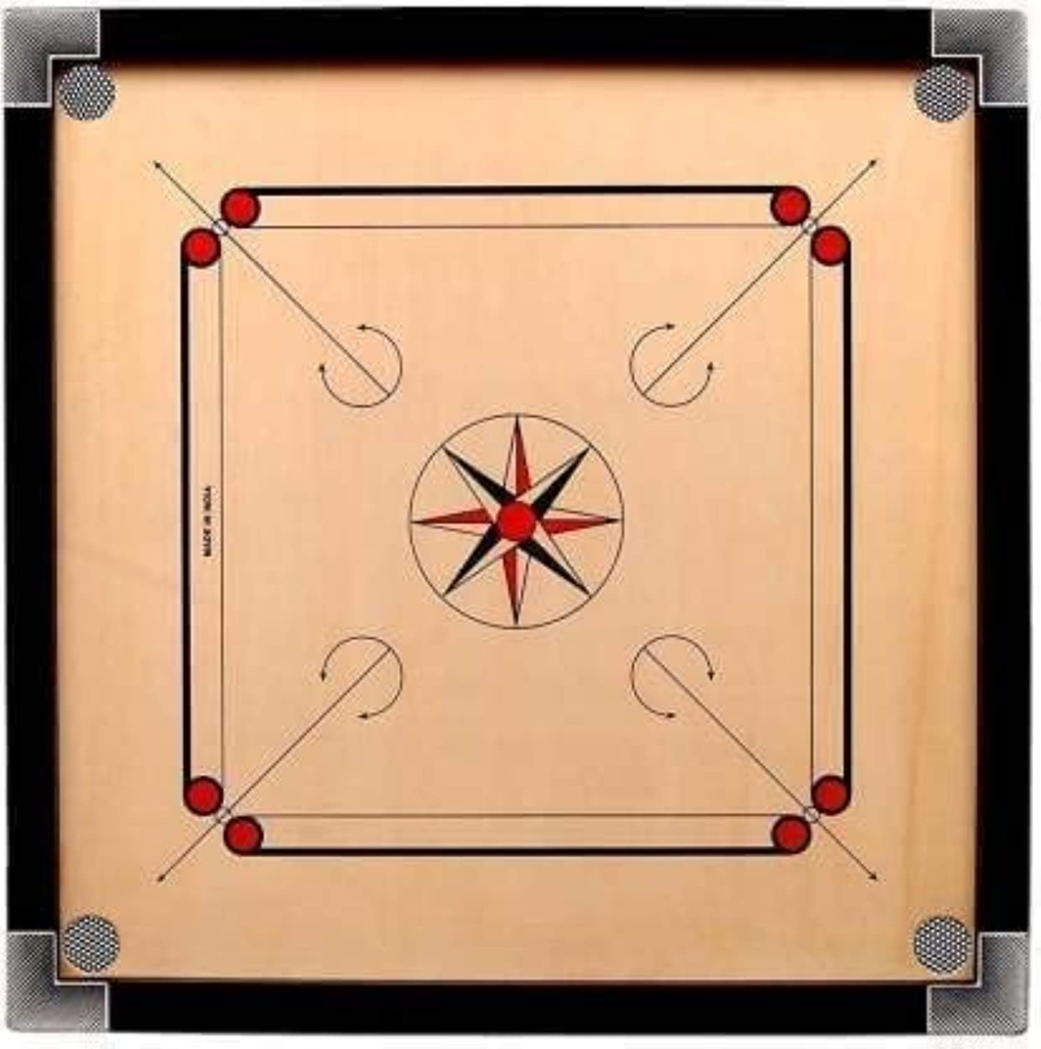Wood Carrom-Board Game (36x36x2in)