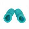Pikkaboo Cuddles and Snuggles Crochet Baby Booties - Green