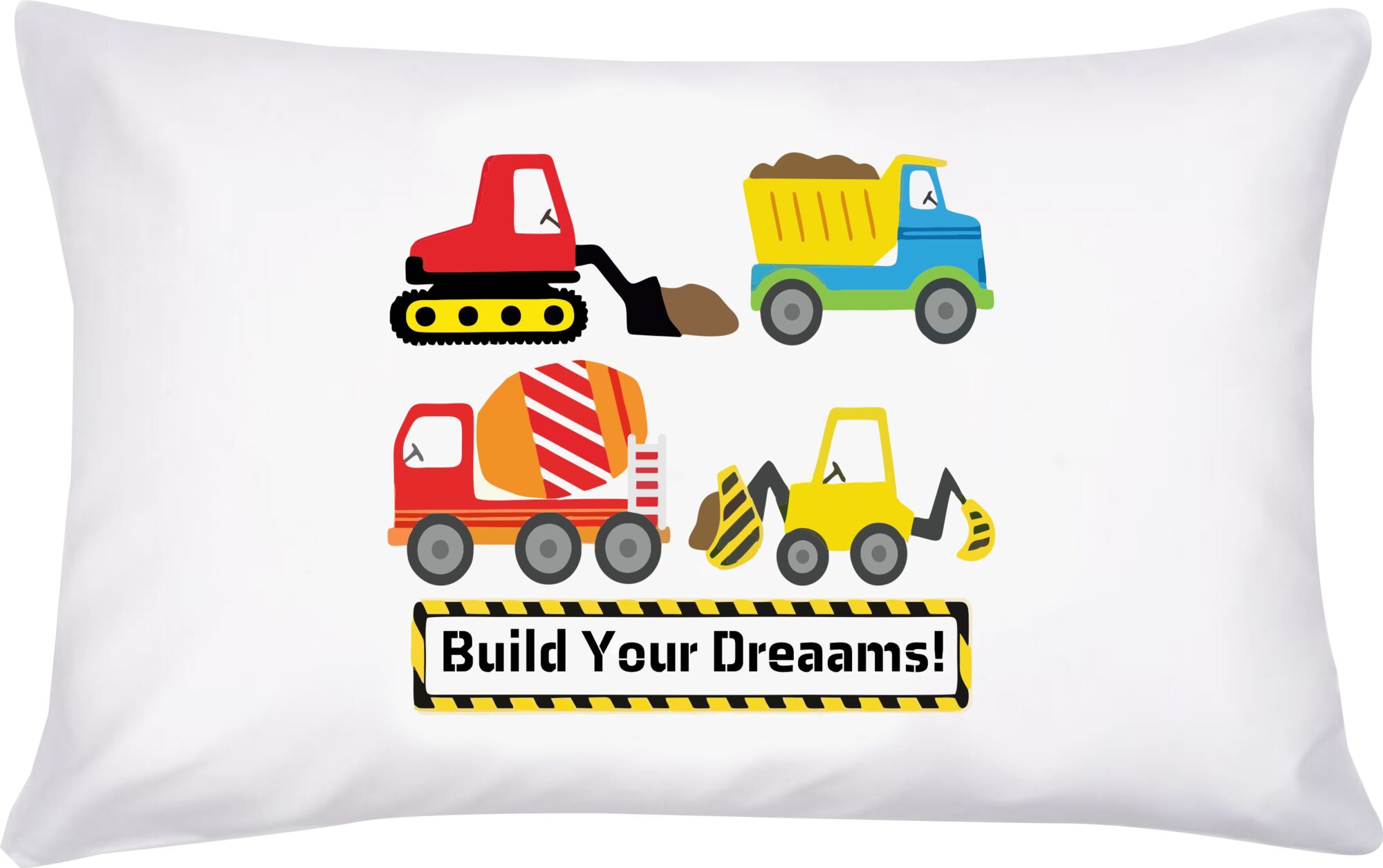 Pikkaboo Pillowcase Cover for Kids - Trucks