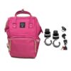 Pikkaboo - Anello Diaper Bag - Pink With Hooks