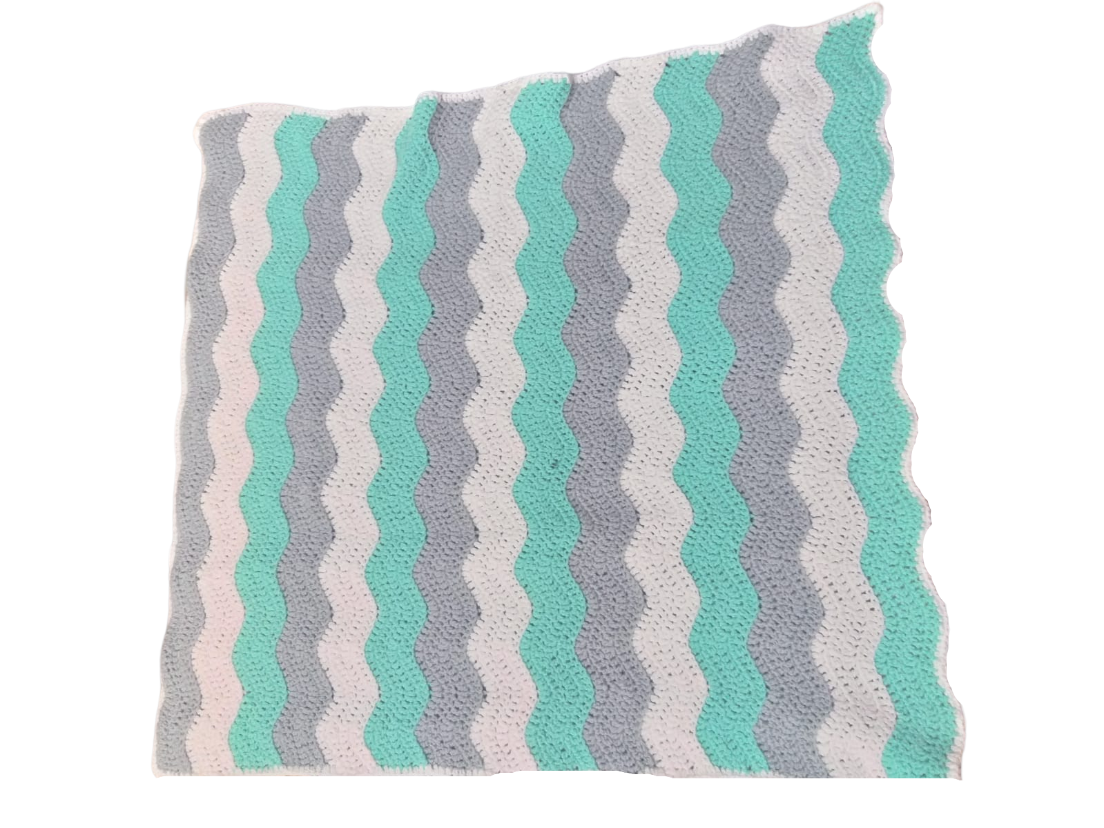 Pikkaboo Cuddles and Snuggles Breathable Crochet Baby Blanket