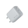 RAEGR RapidLink 600, 35W GaN Fast Charger PD Adapter Powered by TAGORE TrustedGaN Technology, Type-C PD+USB-A Dual Port Wall Charger, BIS Certified, Compatible with MacBook Air, Phones, iPad, Tablets