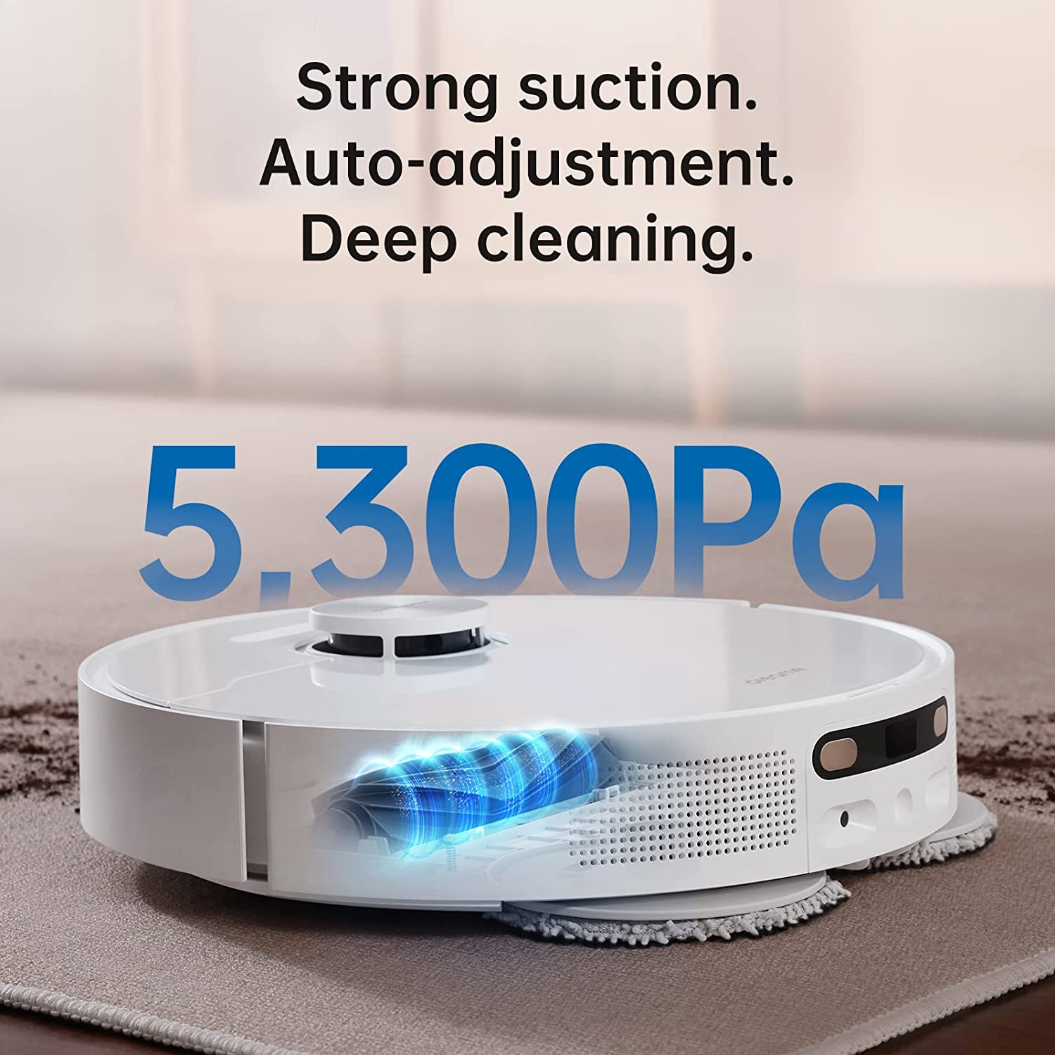 Dreametech L10s Ultra Robot Vacuum and Mop Combo, Auto Mop Cleaning and Drying, Self-refilling and Self-Emptying Base for 60 Days of Cleaning, 5300Pa Suction and AI Navigation, Compatible with Alexa