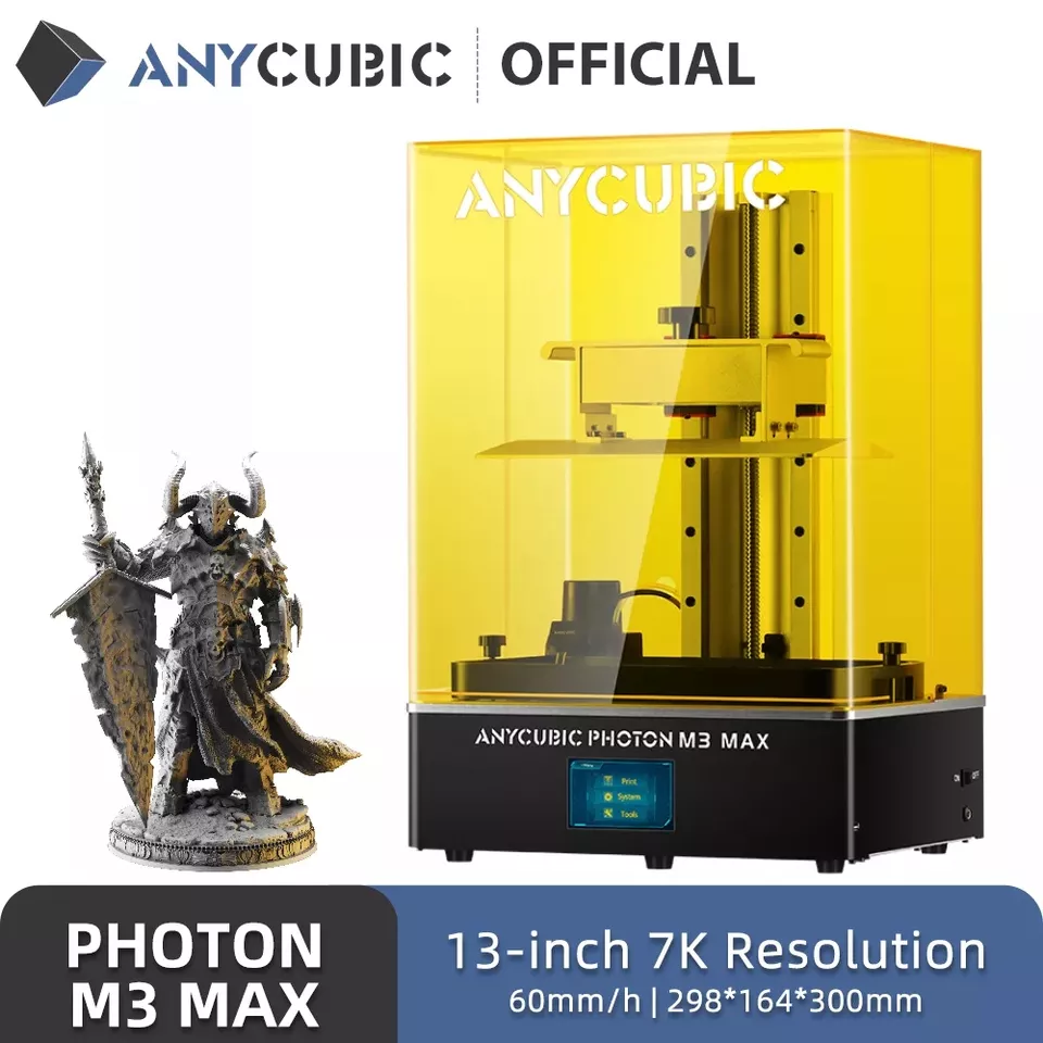 ANYCUBIC Photon M3 Max Large Building Size High Precision Ball Screw Hands Free Resin Filling LCD 3D Printer
