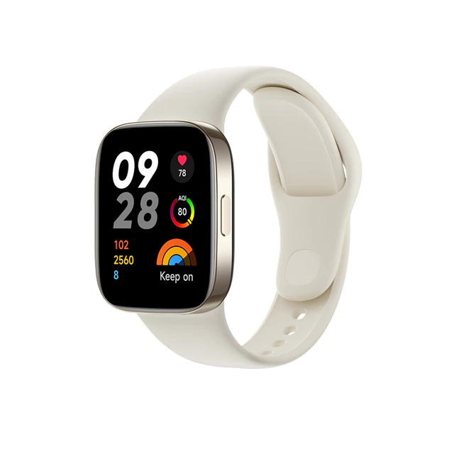 Xiaomi Redmi Watch 3 Smart Watch 1.75" AMOLED 60Hz Blood Oxygen Heart Rate Monitor 12 Days Battery life GPS Smartwatch 5ATM, White