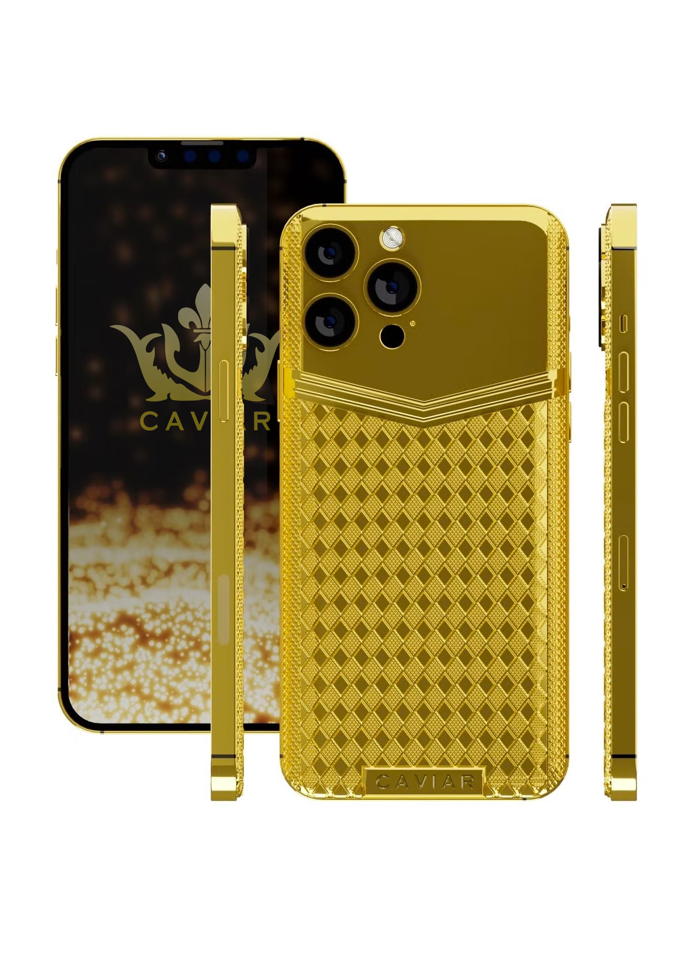 Caviar Luxury 24K Gold Customized iPhone 14 Pro Limited Edition 128 GB