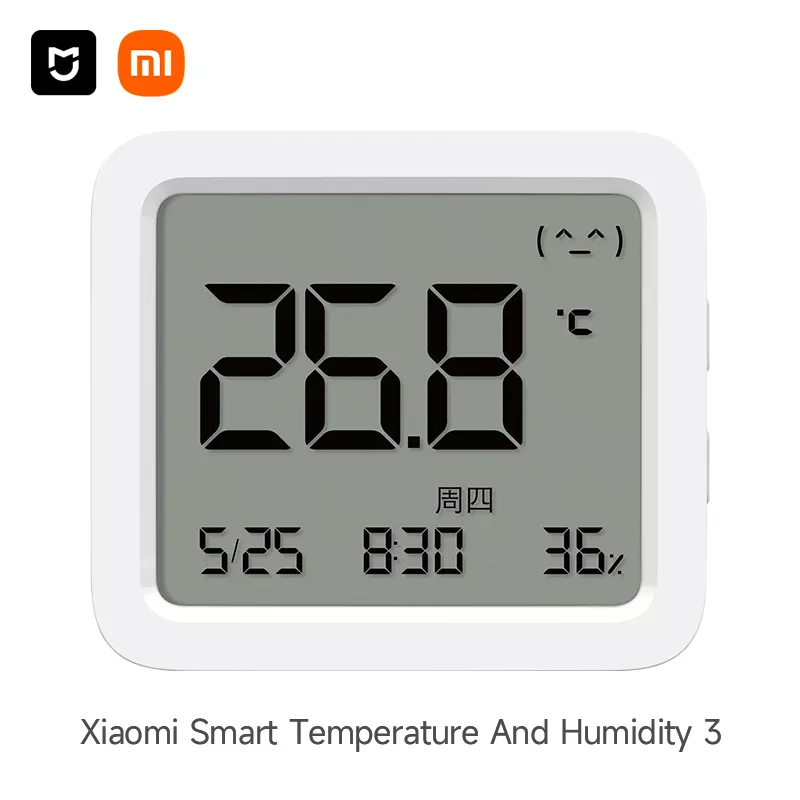 XIAOMI Mijia Bluetooth Thermometer 3 Wireless Smart Electric Digital Hygrometer Temperature and Humidity 3 Work with Mijia APP