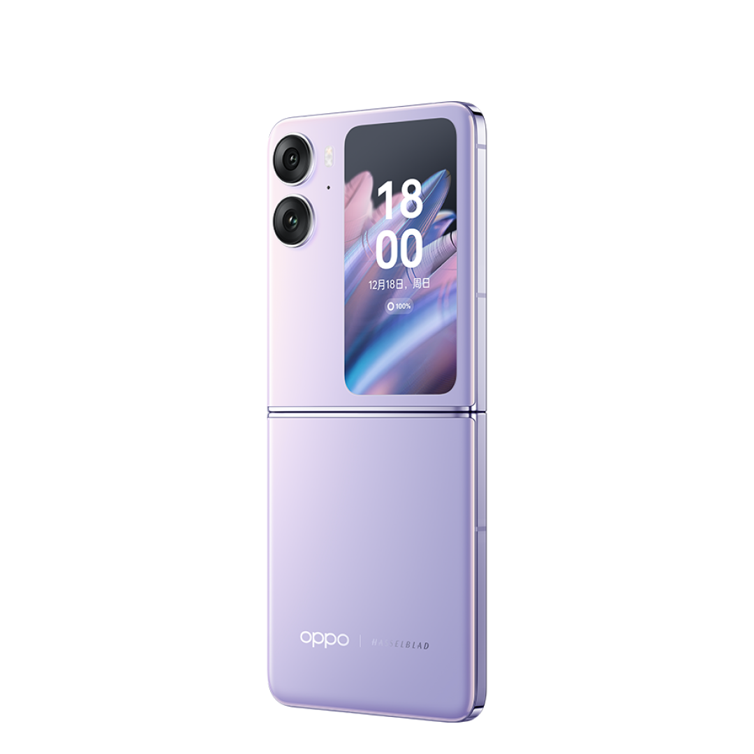 OPPO Find N2 Flip 8GB+256GB 5G Flip Phone 6.8 Inch 120Hz Dimensity 9000+ 44W SUPERVOOC 4300mAh Battery NFC OTG ColorOS 13 Dual Sim, Purple