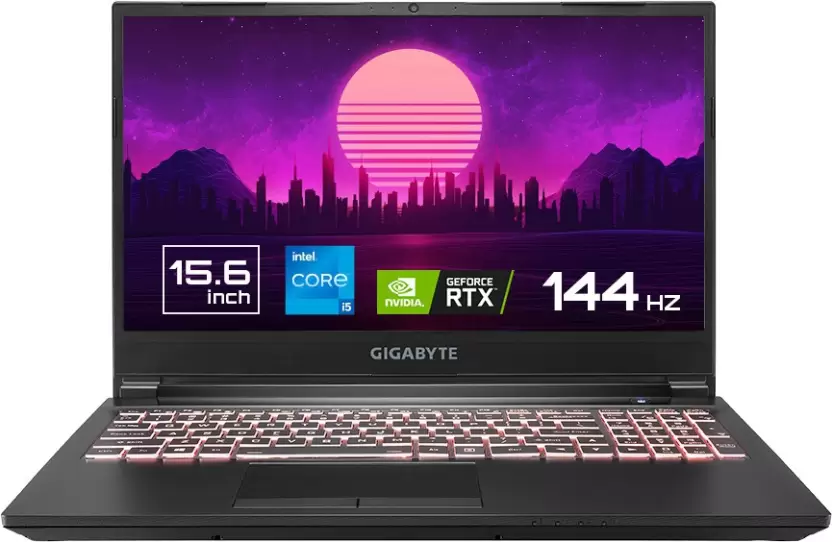 GIGABYTE G5 MD Core i5 11th Gen - (16 GB/512 GB SSD/Windows 11 Home/4 GB Graphics/NVIDIA GeForce RTX 3050 Ti/144 Hz) RC45MD Gaming Laptop (15.6 Inch, Matte Black, 2.03 Kg)