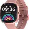 Fitshot Flair 1.43 Super Bright display Women's Smartwatch with UV sensors Smartwatch (Pink Strap, Regular)