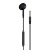 Promate Wired Mono Earphone with Microphone, Hands-Free Calling and Button Controls, Buzz.Black