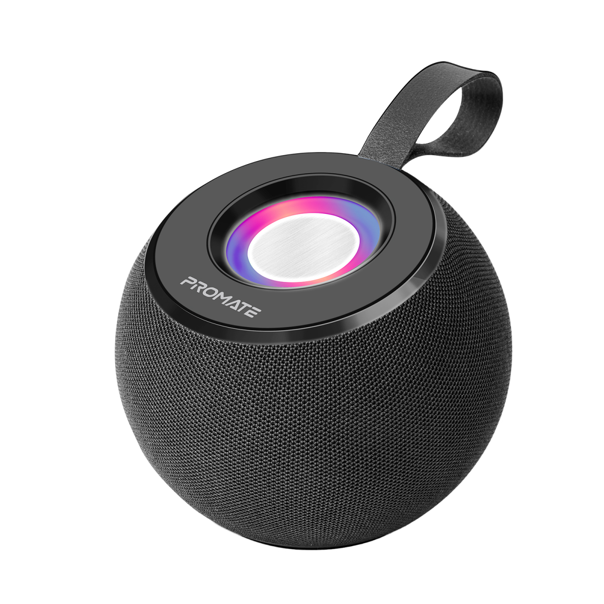 Promate Bluetooth Speaker, Premium 5W True Wireless Portable LED Speaker with 360-Degree HD Sound, LED Light, Long Playtime, USB Port and TF Card Slot for iPhone 14, iPad Air, iPod, Galaxy S22, Juggler.Blue