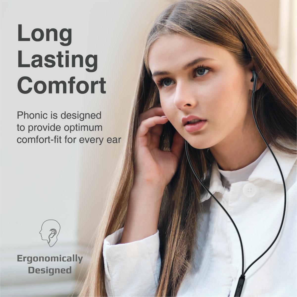 Promate Wired Earphones with Mic, Noise Isolation, AntiTangle Cable