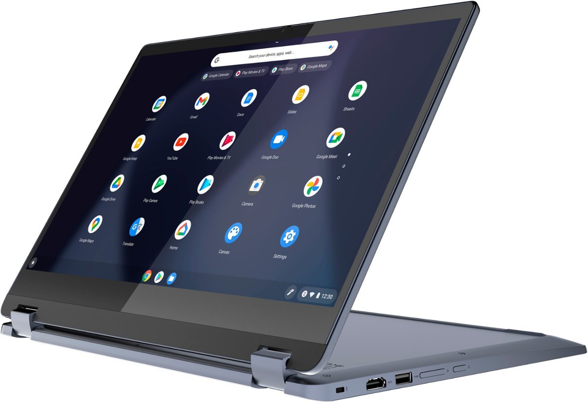 Lenovo - Flex 3i Chromebook 15.6" FHD Touch-Screen Laptop - Celeron N4500 - 4GB Memory - 64GB eMMC - Abyss Blue