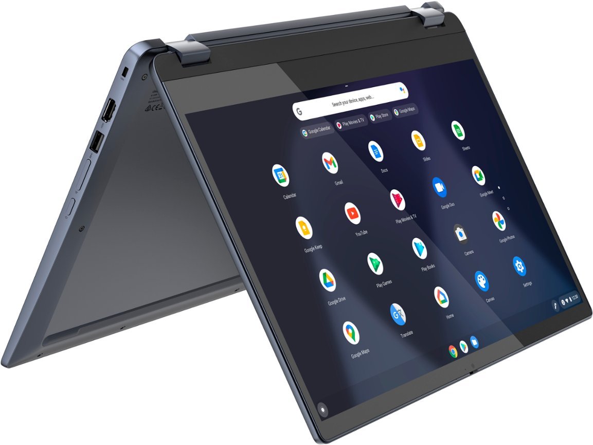 Lenovo - Flex 3i Chromebook 15.6" FHD Touch-Screen Laptop - Celeron N4500 - 4GB Memory - 64GB eMMC - Abyss Blue