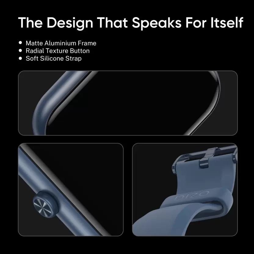 DIZO WATCH D PRO WITH CALLING,D1 CHIPSET,OS,1.85 INCH DISPLAY