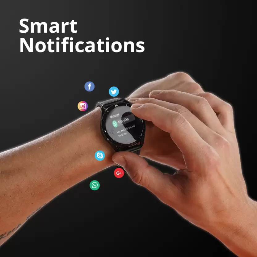 Fire-Boltt Talk Ultra 1.39 Round Color HD Display with Bluetooth Calling & Metal Body Smartwatch