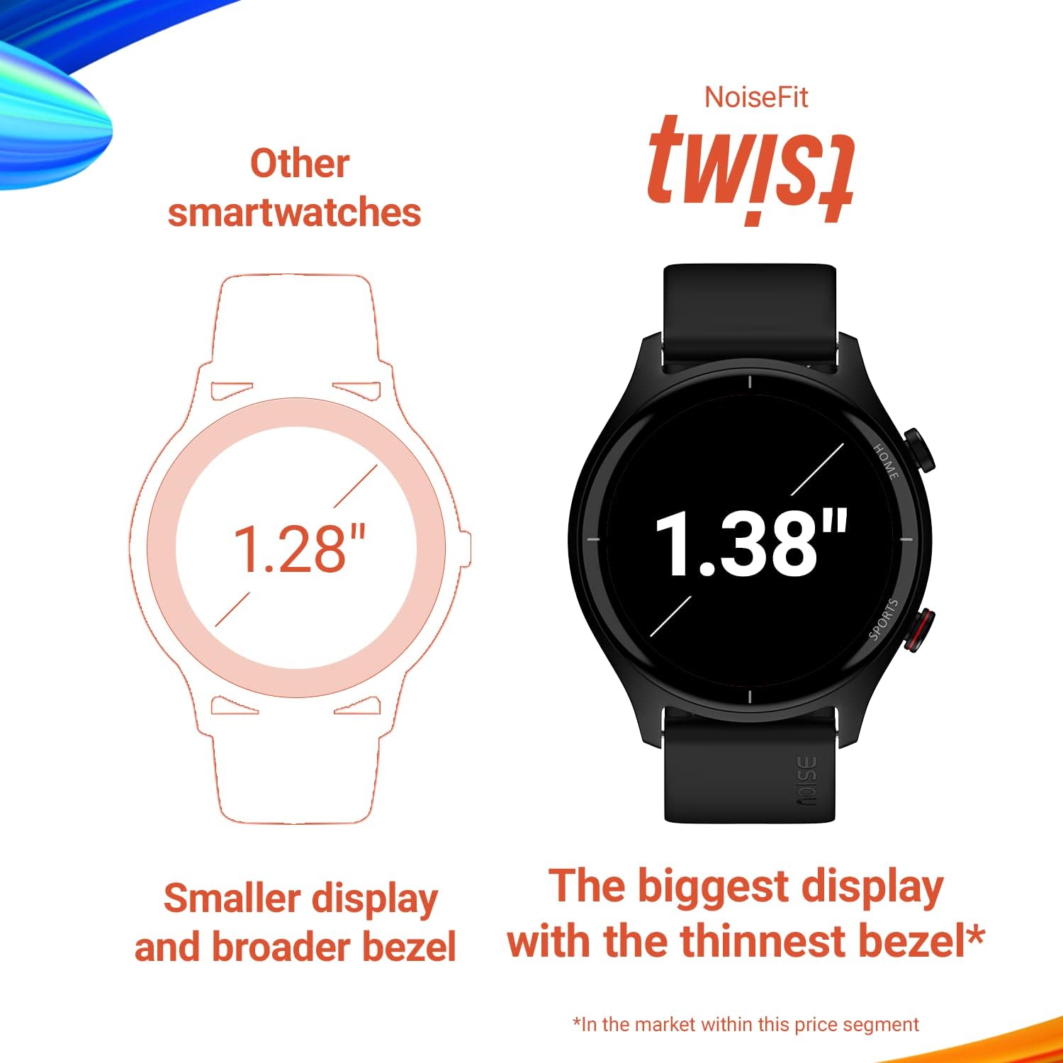 Noise Newly Launched Twist Round Dial Smart Watch with Bluetooth Calling, 1.38" TFT Display, Up-to 7 Days Battery, 100+ Watch Faces, IP68, Heart Rate Monitor, Sleep Tracking (Silver Grey)