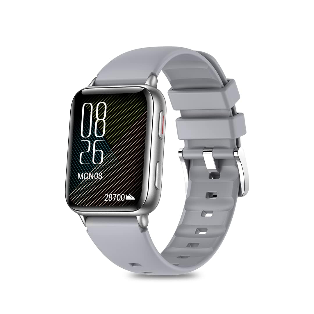 Mustard Magma Smart Watch with 1.8" Amoled Display, Bluetooth Calling, Water Proof IP68, 100+ Sports Mode, 150+ Watch Faces, Dedicated Spo2, and Dynamic Heart Rate Analysis,(Silver)