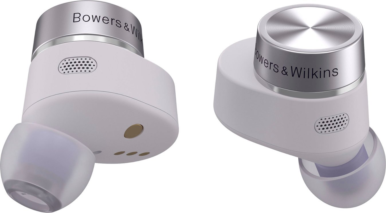 Bowers & Wilkins - Pi5 S2 True Wireless Earphones with Active Noise Cancellation, 16-Hr Battery Life, Compatible with Android/iOS - Spring Lilac