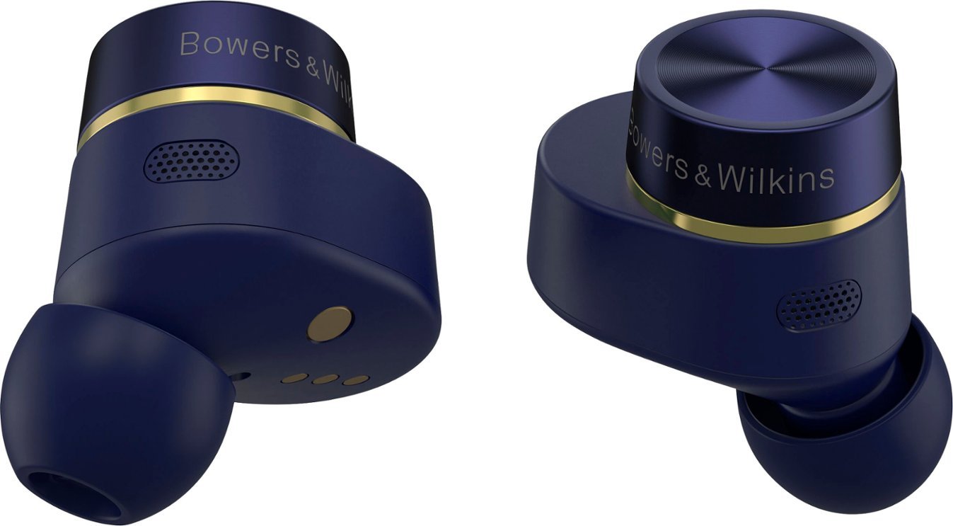 Bowers & Wilkins - Pi7 S2 True Wireless Earphones with ANC, Dual Hybrid Drivers, Qualcomm aptX Technology, Compatible with Android/iOS - Midnight Blue