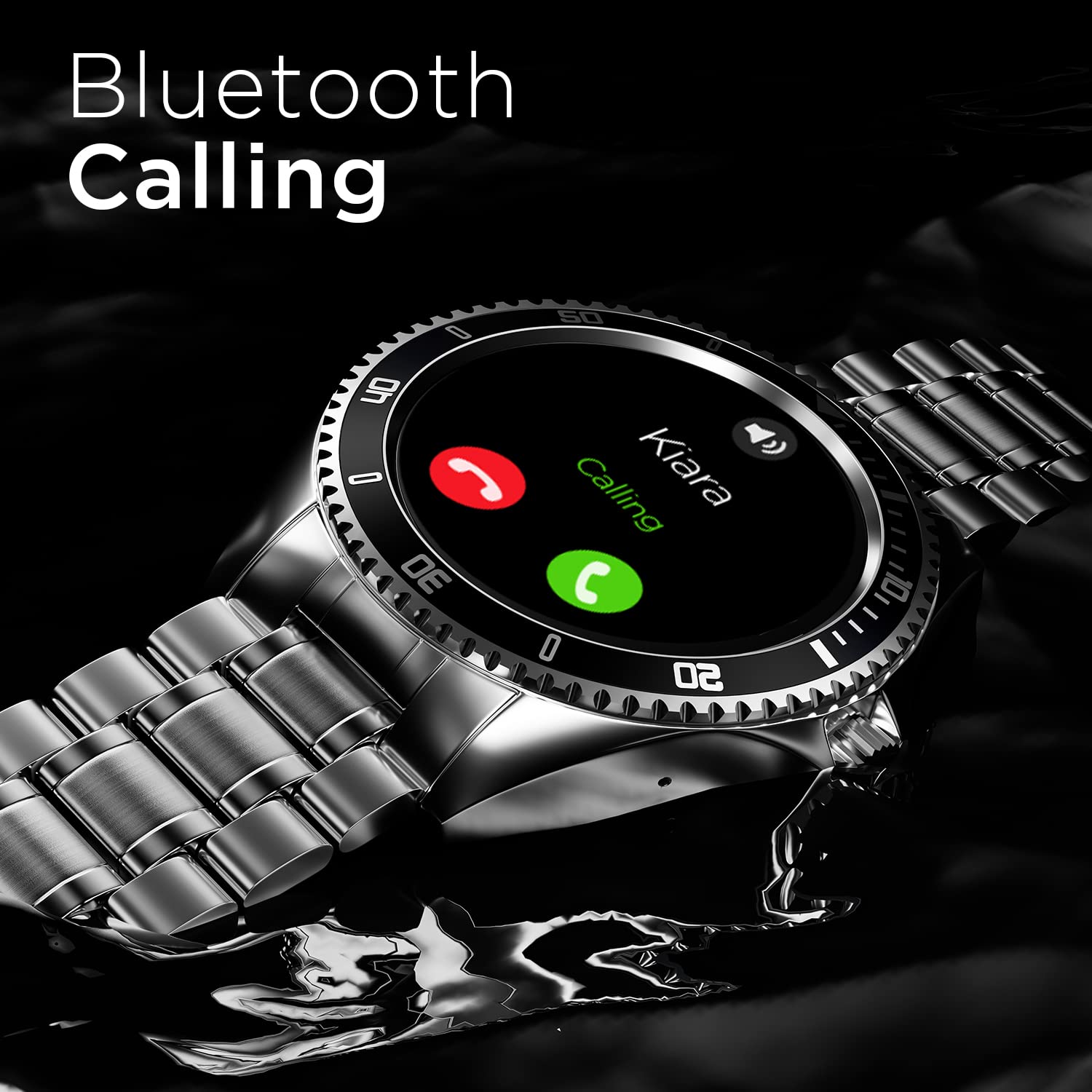 Fire-Boltt Quantum 1.28" Bluetooth Calling Smartwatch with High Resolution of 240*240 Px & TWS Connection, SpO2 Tracking Heart Rate Monitoring with Multiple Sports Modes