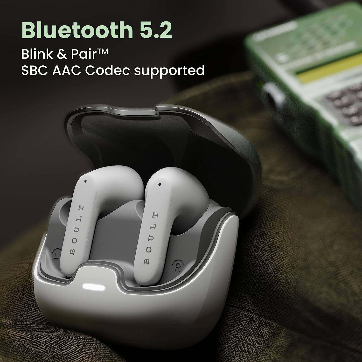 Boult Audio Z40 True Wireless in Ear Earbuds with 60H Playtime, Zen™ ENC Mic, Low Latency Gaming, Type-C Fast Charging, Made in India, 10mm Rich Bass Drivers, IPX5, Bluetooth 5.1 Ear Buds TWS (White)