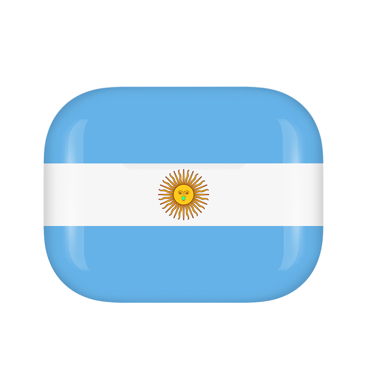 Caviar Customized Airpods Pro (2nd Generation) Glossy Argentina Flag