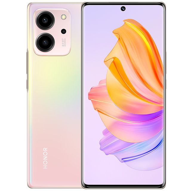 HONOR 80 SE 5G 8GB+256GB SmartPhone 6.67 Inch OLED Curved Screen Dimensity 900 Octa Core 64MP Triple Cameras 66W SuperCharge Mobile Phone, Pink