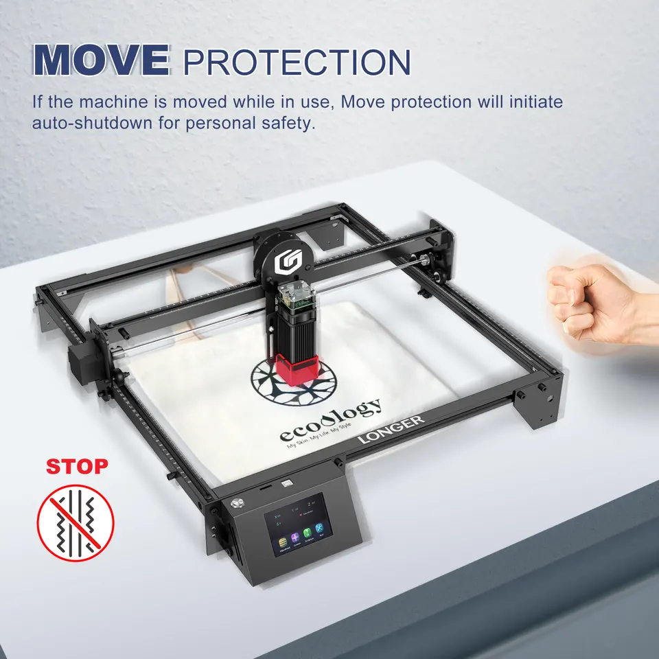 Longer RAY5 40W Laser Engraver Cutting Machine Cutter with Touch Screen at 5.5W Optical Output Power