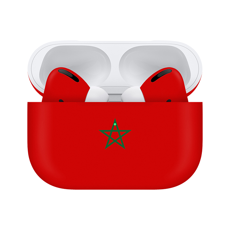 Caviar Customized Airpods Pro (2nd Generation) Matte Morocco Flag