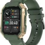 Fire-Boltt Cobra 1.78" AMOLED Army Grade Build, Bluetooth Calling with 123 Sports Modes. Smartwatch  (Green Strap, Free Size)