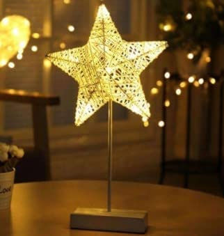 Star Shape LED Decorative Lamp Night Light for Ramadan Wedding Bedroom Battery Operated