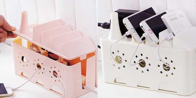 Multi-function Wire Box and Mobile Holder