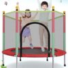 Indoor Trampoline with Protection Net Adult Children Jumping Bed