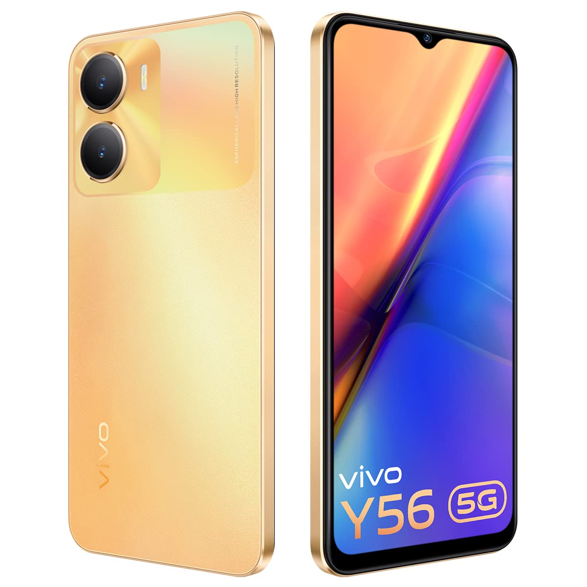 Vivo Y56 5G (Orange Shimmer, 8GB RAM, 128GB Storage)