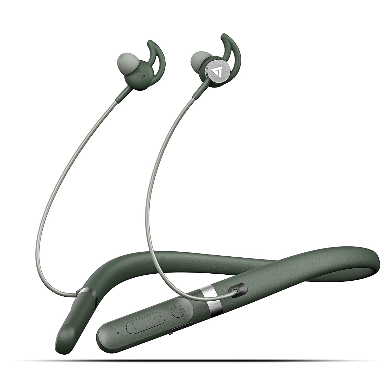 Boult Audio Curve ANC Wireless in Ear Wireless Earphones with 25dB Active Noise Cancellation, ENC Mic, 30H Playtime, 60ms Low Latency Mode, Dual Pairing, Type-C Fast Charging (10mins=10Hrs) (Green)