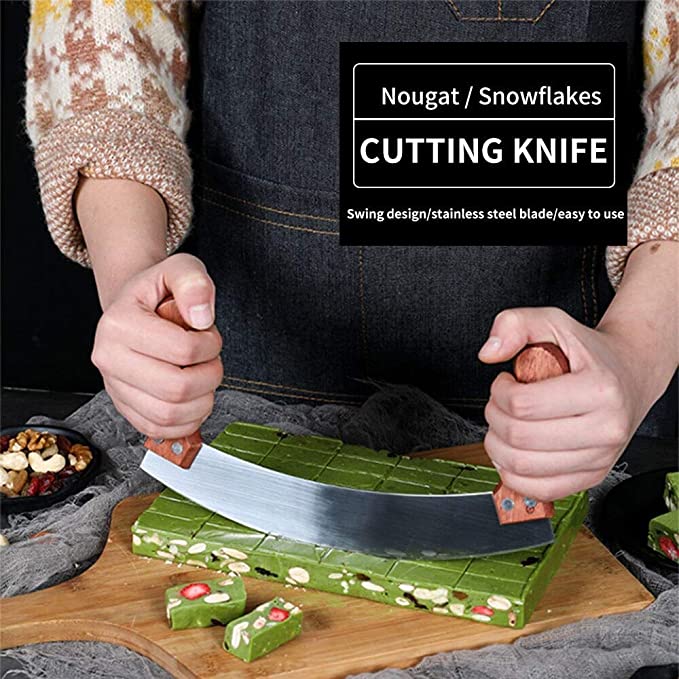 Mezzaluna Knife Rocking Pizza Cutter Buy Online at Best Price in UAE Qonooz