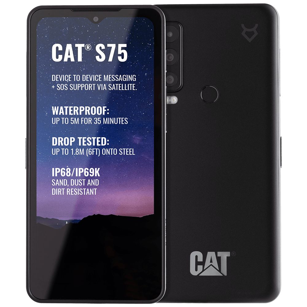 CAT S75 Rugged Phone, 2-Way Messaging Over Satellite