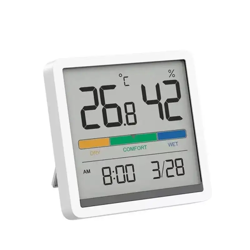 Xiaomi MIIIW Mute Temperature And Humidity Clock Home Indoor High-Precision Baby Room C/F Monitor 3.34 Inch Huge LCD Screen