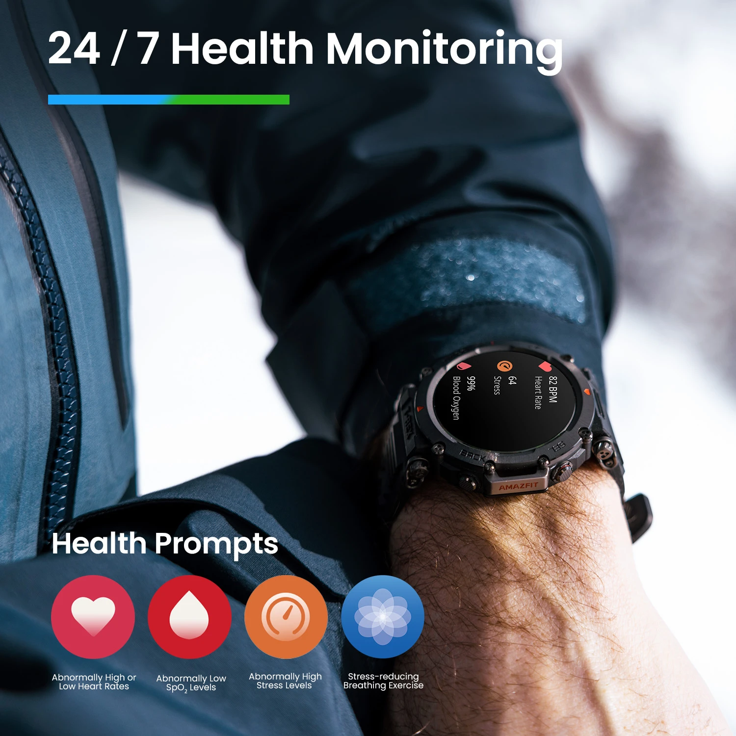 Amazfit T-Rex Pro Smartwatch Built-In GPS, Waterproof, Military