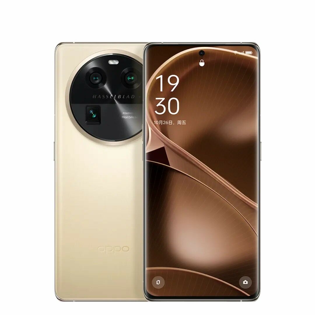 OPPO Find X6 5G 12GB+256GB Mobile Phone Dimensity 9200 6.74'' 3D AMOLED 4800mAh 80W SUPERVOOC 50MP IMX709 Camera NFC Smartphone, Gold