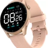 Noise Crew Bluetooth Calling Smartwatch with 1.38" Round display, Metallic finish Smartwatch  (Pink Strap, Regular)
