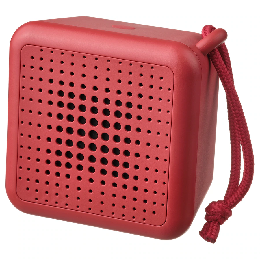 VAPPEBY Portable bluetooth speaker, waterproof/red