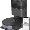 Roborock S8+ Robot Vacuum, Sonic Mop with Self-Empty Dock, Stores up to 60-Days of Dust, Auto Lifting Mop, Ultrasonic Carpet Detection, 6000Pa Suction