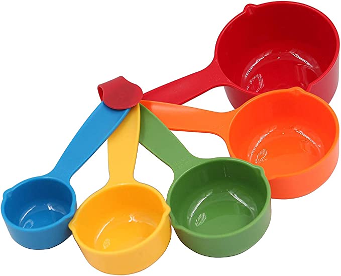 Plastic Measuring Spoons rainbow color tools