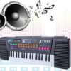Electronic Music keyboard Electric Piano Organ With Microphone Early Educational For Kids