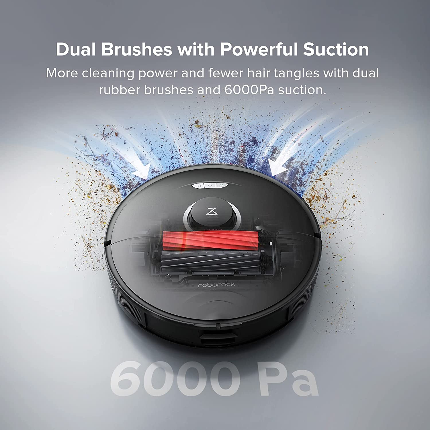 Roborock S8 Pro Ultra Robot Vacuum and Mop, Auto-Drying, Self-Washing, Liftable Dual Brush & Sonic Mop, 6000Pa Suction, Self-Refilling, Self-Emptying, Reactive 3D Obstacle Avoidance, Black