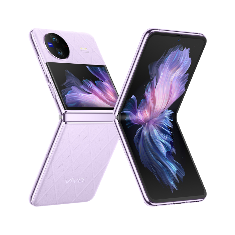 Vivo X Flip Smartphone 12GB+256GB Snapdragon 8+ Gen 1 6.74'' AMOLED 4400mAh 44W Charge 50MP NFC Mobile Phone, Purple