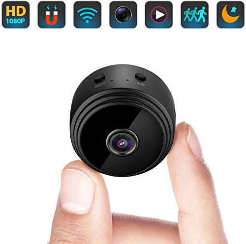 Hidden Camera Mini Spy Camera, Full HD 1080P Wireless WiFi Spy Cam/Small Indoor Home Security Camera/Nanny Camera with Night Vision and Motion Detection